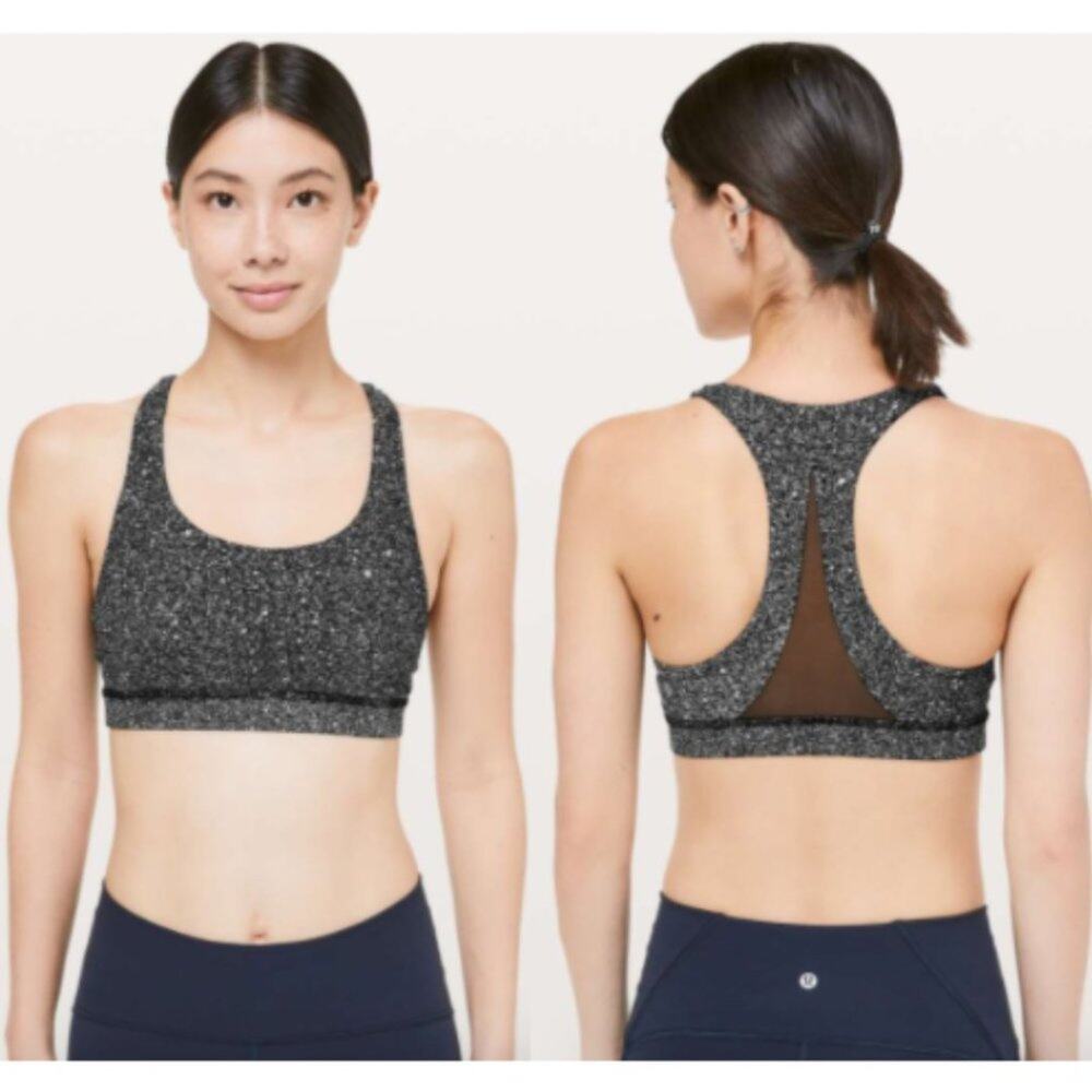 Lululemon Invigorate Mesh Back Printed Sports Bra